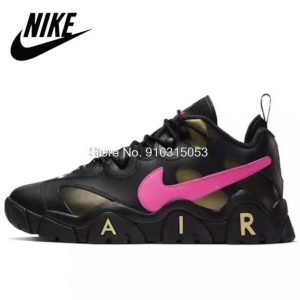 zap-nik-air-11-zapatillas-nike-air-barrage-low-gs-color-negro-logo-rosa